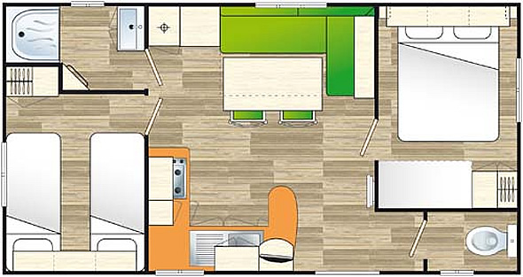 Plan Mobil Home 4/6 places IRM